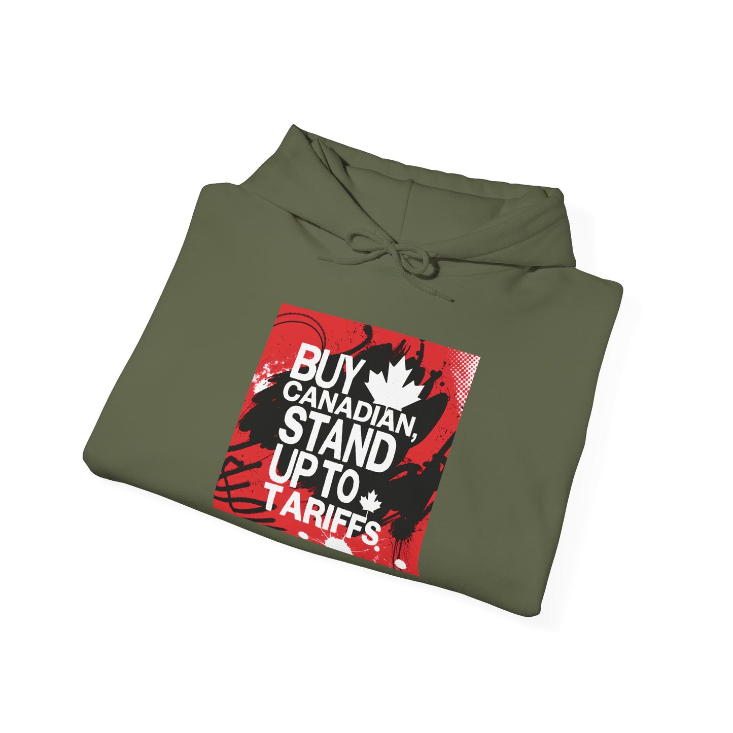 Buy Canadian Hoodie – Stand Up to Tariffs and Support Local Businesses